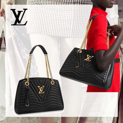 Louis Vuitton Casual Style Leather Elegant Style Logo Totes M51496 