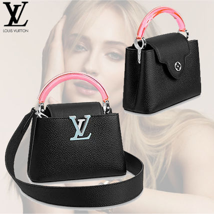 Louis Vuitton CAPUCINES 2020 SS 3WAY Crossbody Logo Handbags M56072 