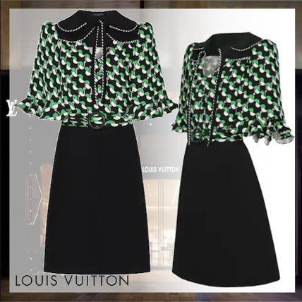 Louis Vuitton 2020 SS Casual Style Silk Medium Party Style Elegant Style Dresses 1A7SJ9 