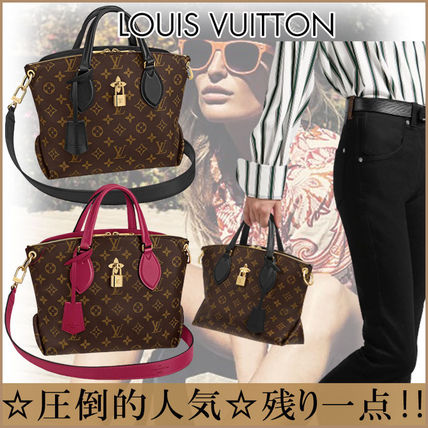 Louis Vuitton 2020 SS Monogram 2WAY Leather Elegant Style Crossbody Totes M44350 M44351 