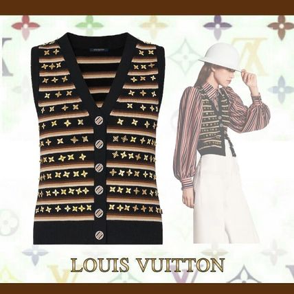 Louis Vuitton MONOGRAM 2020 SS Sleeveless Cardigan Vest