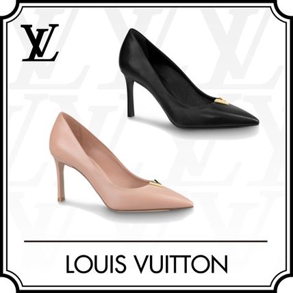 Louis Vuitton 2020 SS Monogram Plain Elegant Style Logo Pumps  Mules