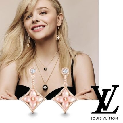 Louis Vuitton 2019 20AW Party Style 18K Gold Elegant Style Earrings Q96667 