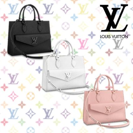 Louis Vuitton Calfskin 2WAY Crossbody Logo Totes M55818 M55817 M55845 