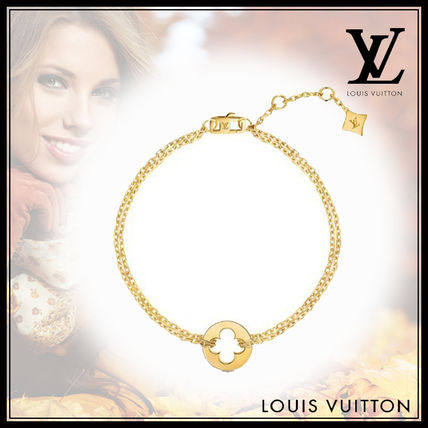 Louis Vuitton MONOGRAM 2020 SS Empreinte Chain Bracelet Yellow Gold Q95619 