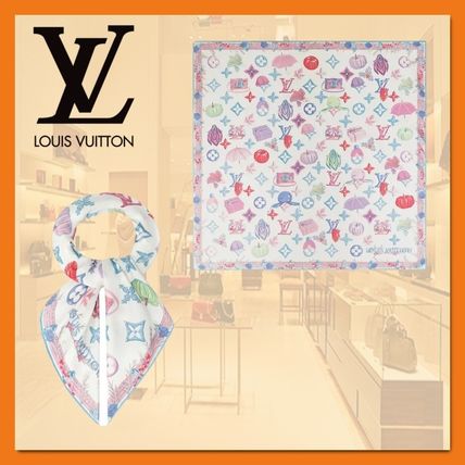 Louis Vuitton 2020 SS Knit  Fur Scarves M76423 