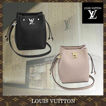 Louis Vuitton LOCKME 2020 SS Casual Style Calfskin 2WAY Plain Leather Elegant Style M68709 M69205 