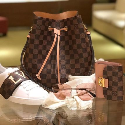 Louis Vuitton NEONOE 2020 SS Other Plaid Patterns Canvas Blended Fabrics A4 3WAY Bi