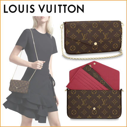 Louis Vuitton MONOGRAM Monogram Canvas Leather Elegant Style Crossbody Logo M61276 