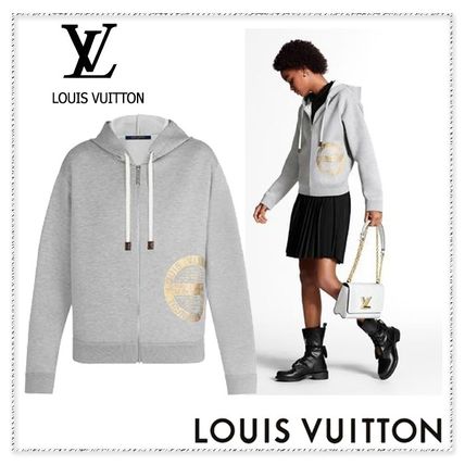 Louis Vuitton 2020 SS Silk Street Style Long Sleeves Plain Logo 1A61FZ 
