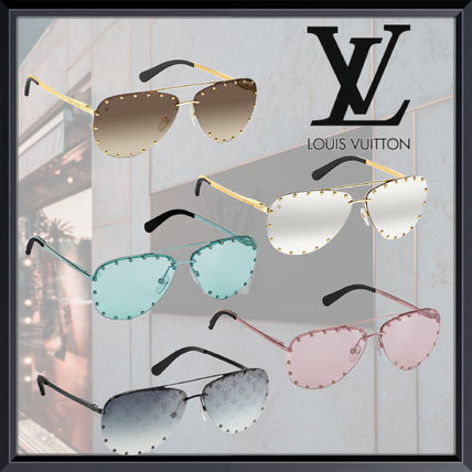 Louis Vuitton 2020 SS Blended Fabrics Studded Street Style Square Bridal 