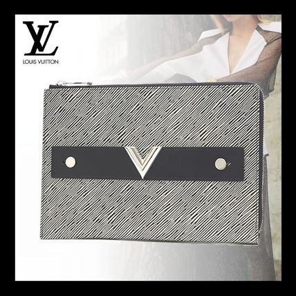 Louis Vuitton EPI Monogram Casual Style Unisex Bag in Bag Plain Leather 