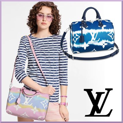 Louis Vuitton SPEEDY 2020 SS Monogram Casual Style Tie dye 2WAY Leather Elegant Style M45146 M45123 