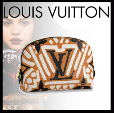 Louis Vuitton 2020 21AW Flower Patterns Monogram Pouches  Cosmetic Bags 