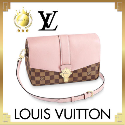 Louis Vuitton DAMIER 2020 SS Casual Style Canvas 2WAY Plain Leather Elegant Style 