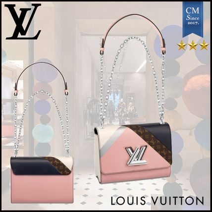 Louis Vuitton TWIST 2020 SS Monogram Canvas 2WAY Chain Leather Crossbody Logo 