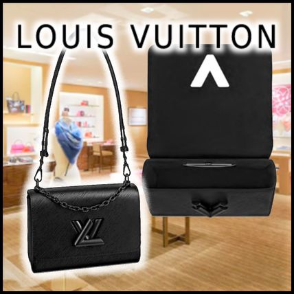 Louis Vuitton 2020 SS 2020 SS TWIST MM black shoulder bags M55858 