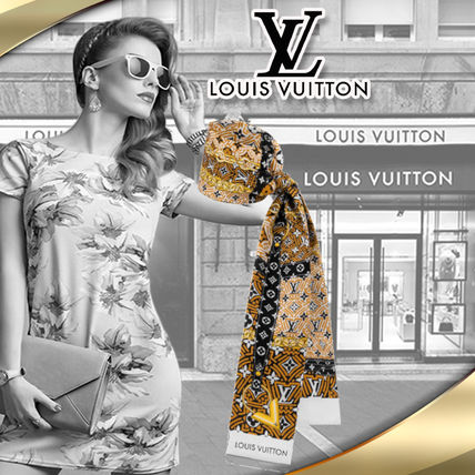 Louis Vuitton Casual Style Silk Office Style Elegant Style M76494 