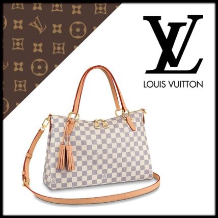 Louis Vuitton 2020 21AW Canvas 2WAY Leather Elegant Style Handbags N40022 