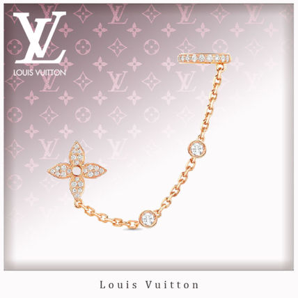 Louis Vuitton 2020 SS Idylle Blossom Mono Chain Earrings Pink Gold And Diamonds Q96836 