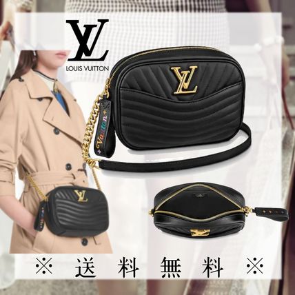 Louis Vuitton 2019 20AW Monogram Calfskin Blended Fabrics Plain Leather Party Style M53682 