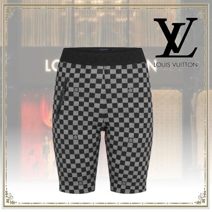 Louis Vuitton 2020 21AW Shiny Damier Cycling Shorts 1A843X 
