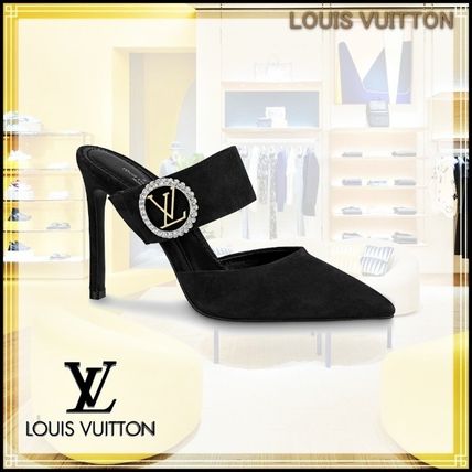 Louis Vuitton 2020 21AW Plain Leather Pin Heels Party Style Elegant Style 1A854G 