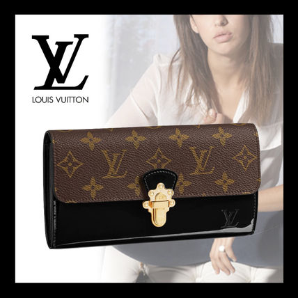 Louis Vuitton MONOGRAM Monogram Folding Wallet Logo Long Wallets 