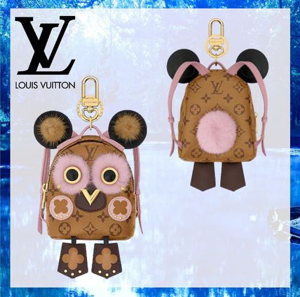 Louis Vuitton Monogram Leather Keychains  Bag Charms M69552 