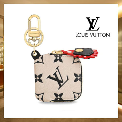 Louis Vuitton MONOGRAM 2020 21AW Monogram Leather Logo Keychains  Bag Charms M69721 