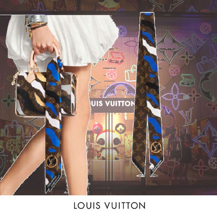 Louis Vuitton MONOGRAM 2020 SS Camouflage Monogram Silk Collaboration Elegant Style Logo 