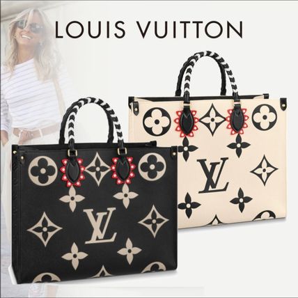 Louis Vuitton MONOGRAM 2020 21AW Monogram Casual Style Leather Logo Totes M45372 M45373 