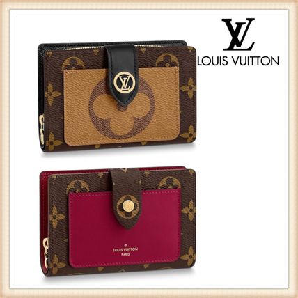 Louis Vuitton 2020 21AW Monogram Small Wallet Logo Folding Wallets M69433 M69432 