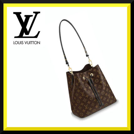 Louis Vuitton Monogram Casual Style Leather Office Style Elegant Style M44020 