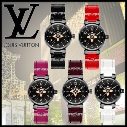 Louis Vuitton 2019 20AW Round Quartz Watches Stainless Elegant Style Analog Watches QA047Z 