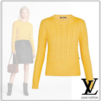 Louis Vuitton 2020 21AW Casual Style Cashmere Street Style Long Sleeves Plain Medium