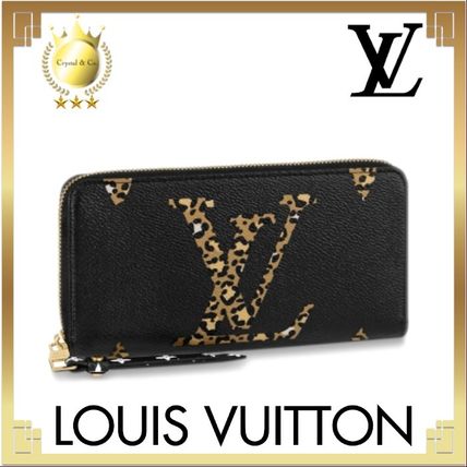 Louis Vuitton ZIPPY WALLET 2020 SS Zebra Patterns Monogram Leopard Patterns Calfskin Canvas 