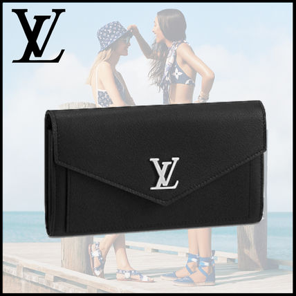 Louis Vuitton MONOGRAM Leather Logo Long Wallets M62530 