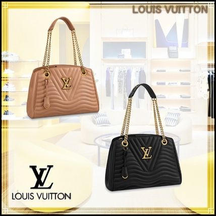 Louis Vuitton 2020 21AW Plain Leather Elegant Style Logo Totes M51496 