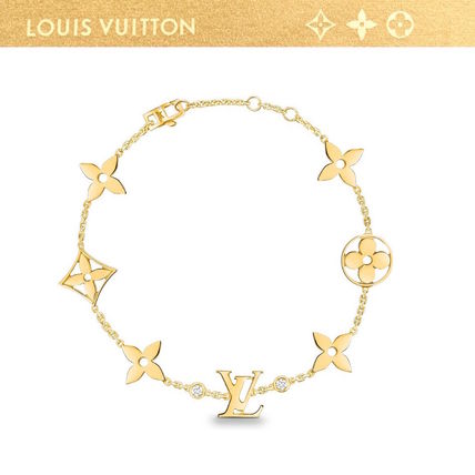 Louis Vuitton MONOGRAM IDYLLE 2018 19AW Idylle Blossom Monogram Bracelet Yellow Gold And Diamonds Q95588 