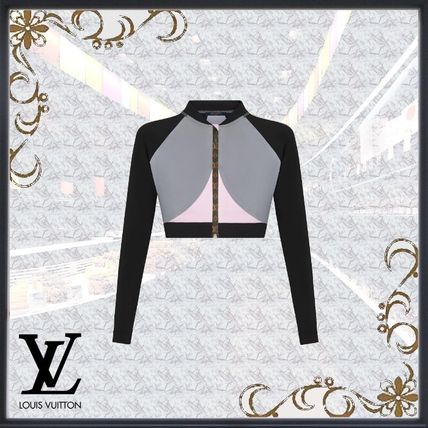 Louis Vuitton 2020 21AW Sporty Color Block Long Sleeved Crop Top 1A828U 