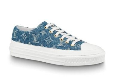 Louis Vuitton Rubber Sole Plain Logo Low Top Sneakers 