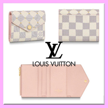 Louis Vuitton 2020 SS Monogram Leather Logo Folding Wallets N60251  