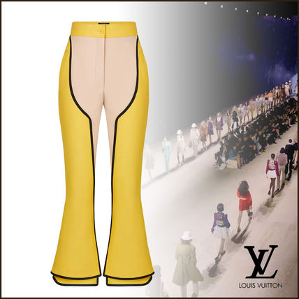 Louis Vuitton 2020 SS Casual Style Wool Silk Blended Fabrics Bi color Plain Long 1A7TJU 