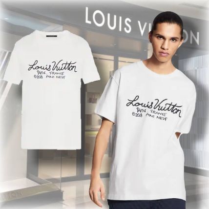 Louis Vuitton Street Style Cotton Short Sleeves T Shirts 
