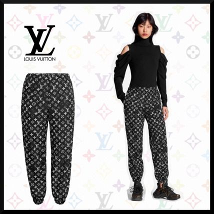 Louis Vuitton MONOGRAM Stencil Effect Monogram Jogging Pants 1A5TSI 