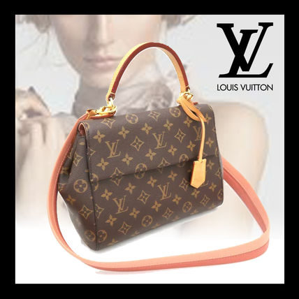 Louis Vuitton MONOGRAM Monogram 2WAY Leather Crossbody Logo Handbags 