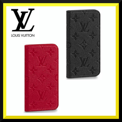 Louis Vuitton Leather Logo Smart Phone Cases M63588 M63586 