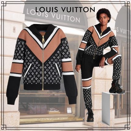 Louis Vuitton MONOGRAM 2020 SS Monogram Wool Long Sleeves Hoodies  Sweatshirts 1A61LZ 