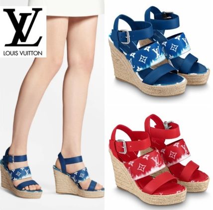 Louis Vuitton Lv Escale Starboard Wedge Sandal 1A7U4E 1A7U3Z 